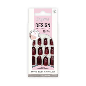 Design Selection Bordeaux Red Medium Oval 80208